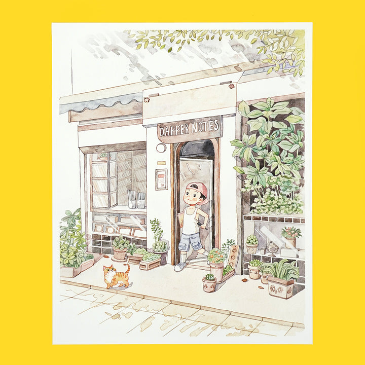 Watercolor Print: Stationery Season