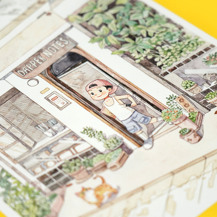 Watercolor Print: Stationery Season