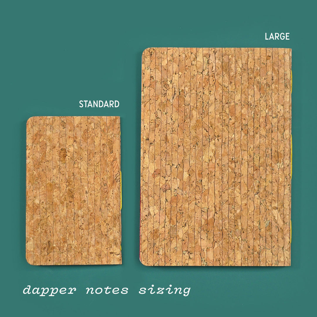 Giant Heart Pocket Cork Notebook