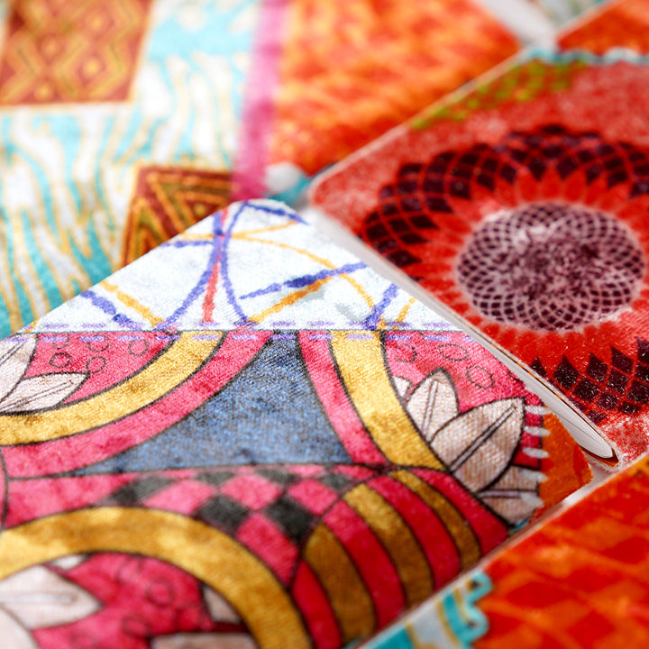 contrado marbled velvet with bandbox design as journal cover