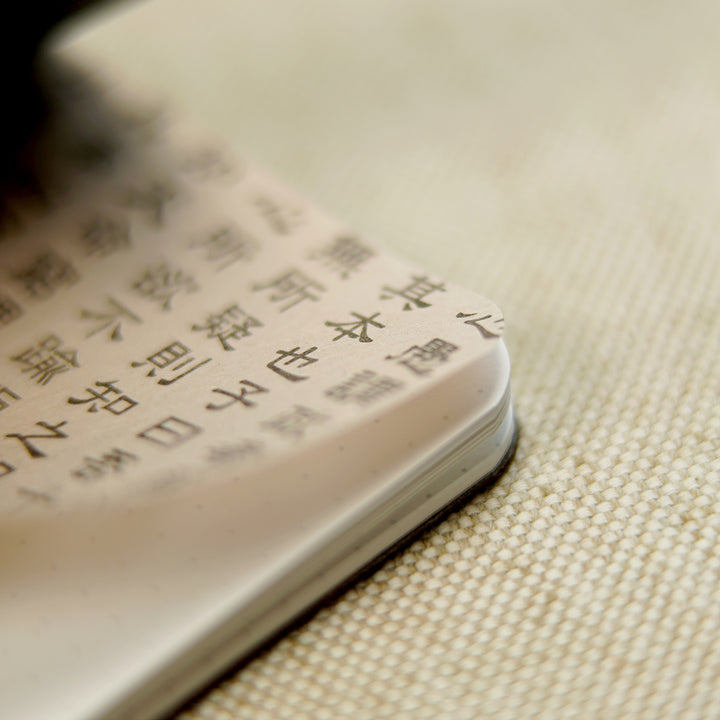 macro photo of the analects confucius text