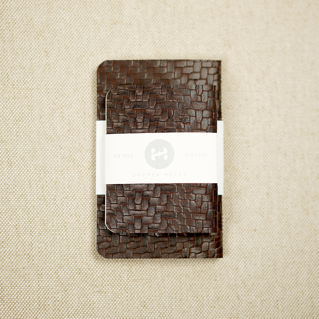 dapper notes in two sizes, standard and junior