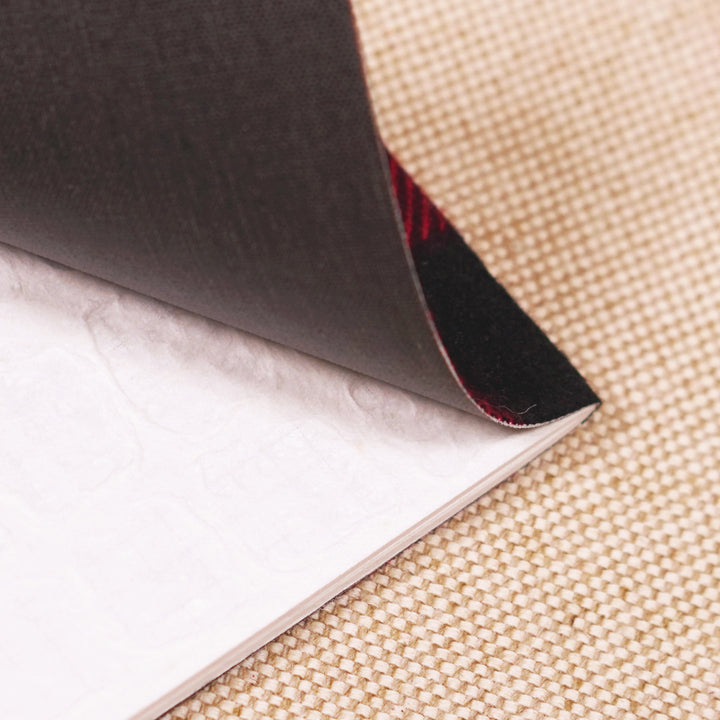 book cloth and inside notebook