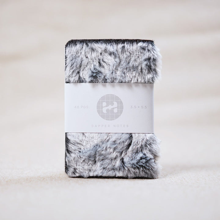 fuzzy rabbit fur journal dapper notes