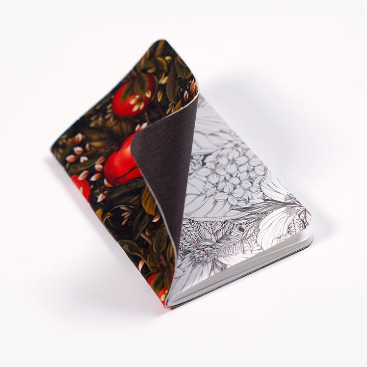All layers of Shake the Frost are shown with the cover, bookcloth, endsheet, and inner dot grid pages all visible