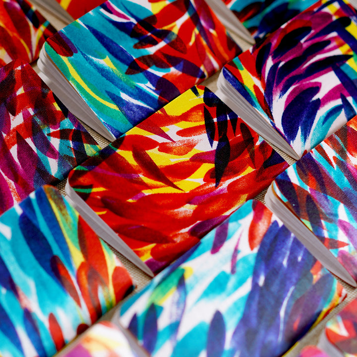 brushstroke floral pattern silk fabric