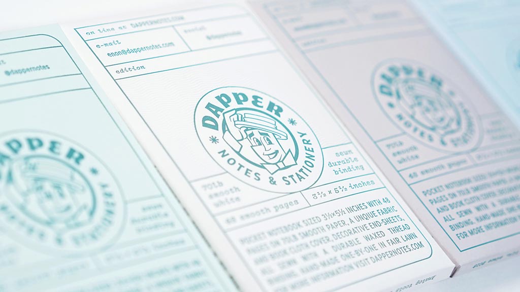 Mama's Sauce Creates Custom Notebook Packaging for Dapper Notes