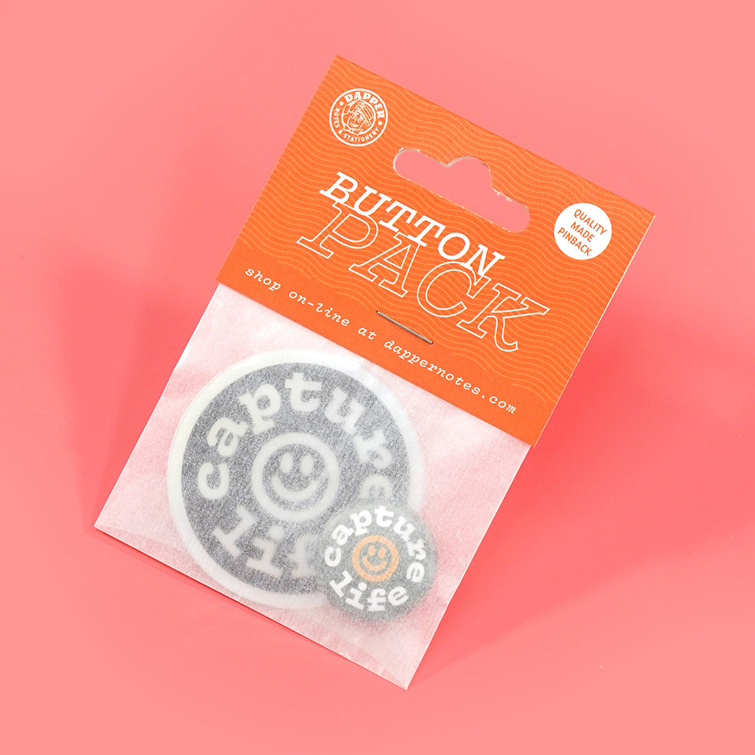 Capture Life Button & Sticker Pack