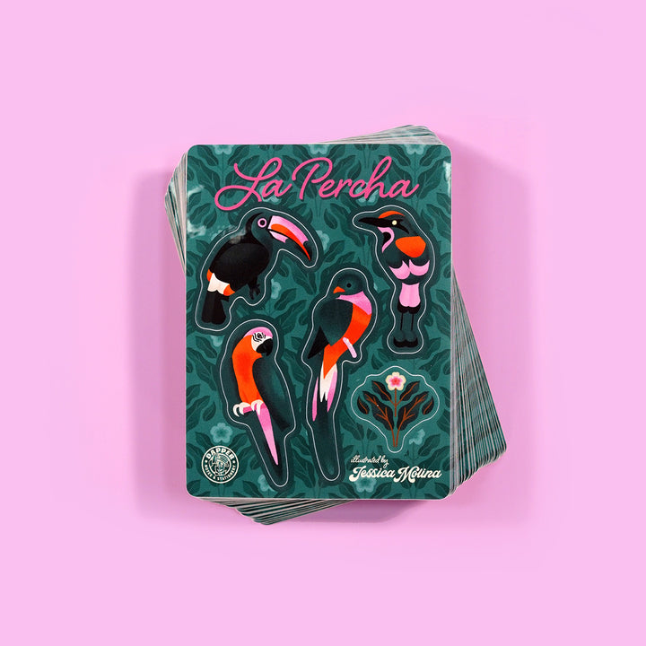 La Percha Bird Sticker Sheet