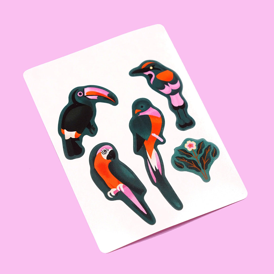 La Percha Bird Sticker Sheet