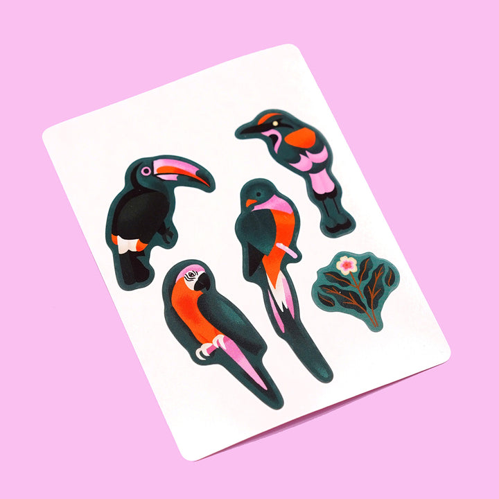 La Percha Bird Sticker Sheet