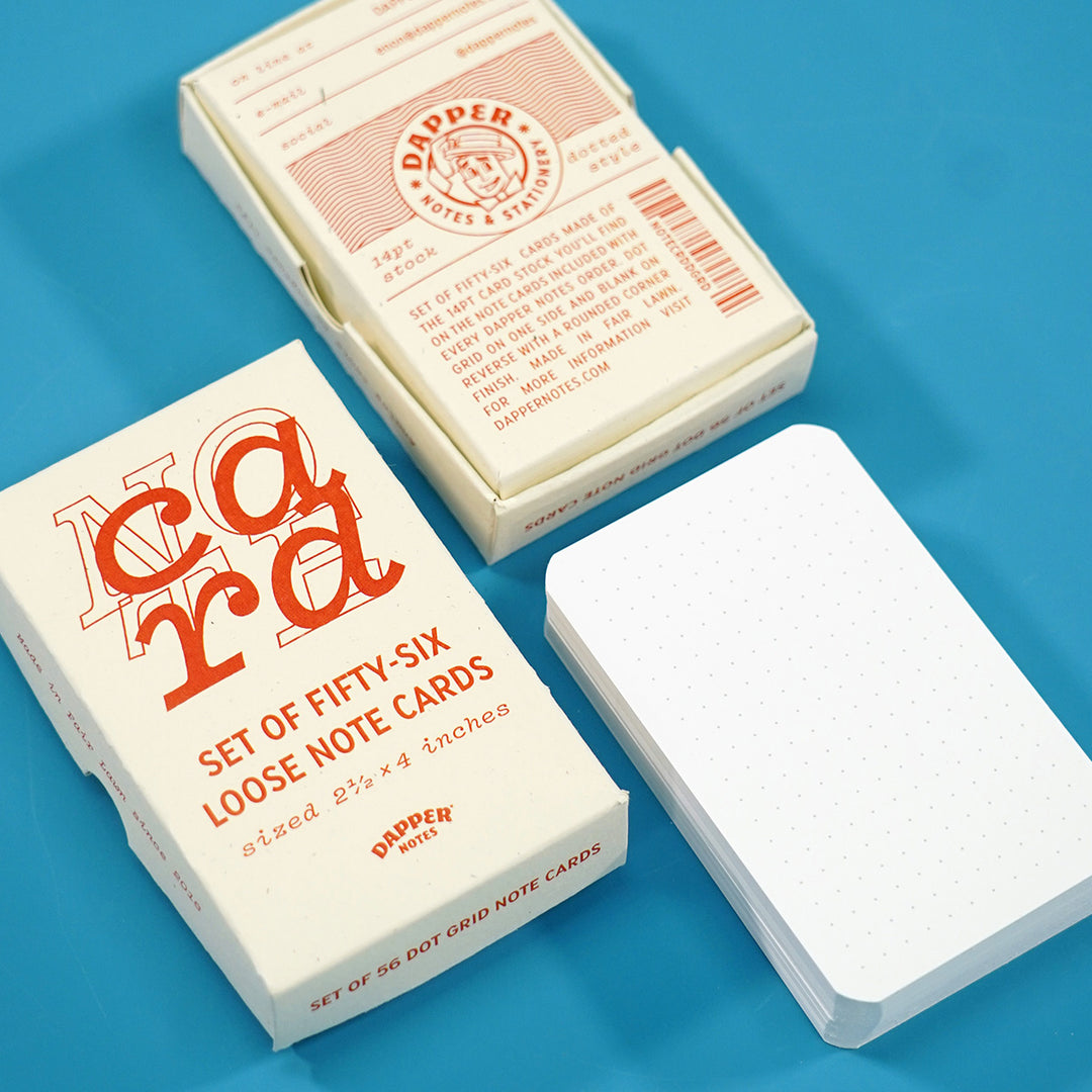 Notecards: Set of Fifty-Six Loose Note Cards by Dapper Notes