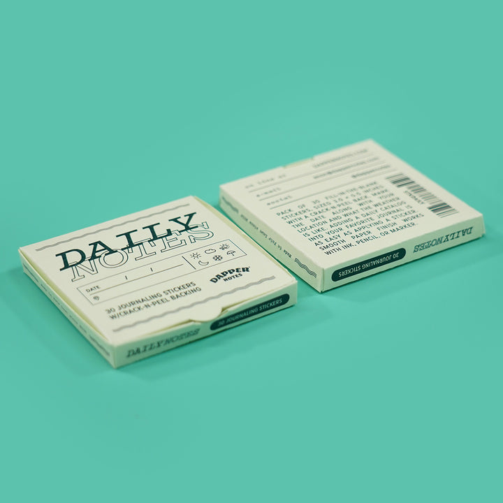 Daily Notes Journaling Sticker with Date, Location, and Weather ...