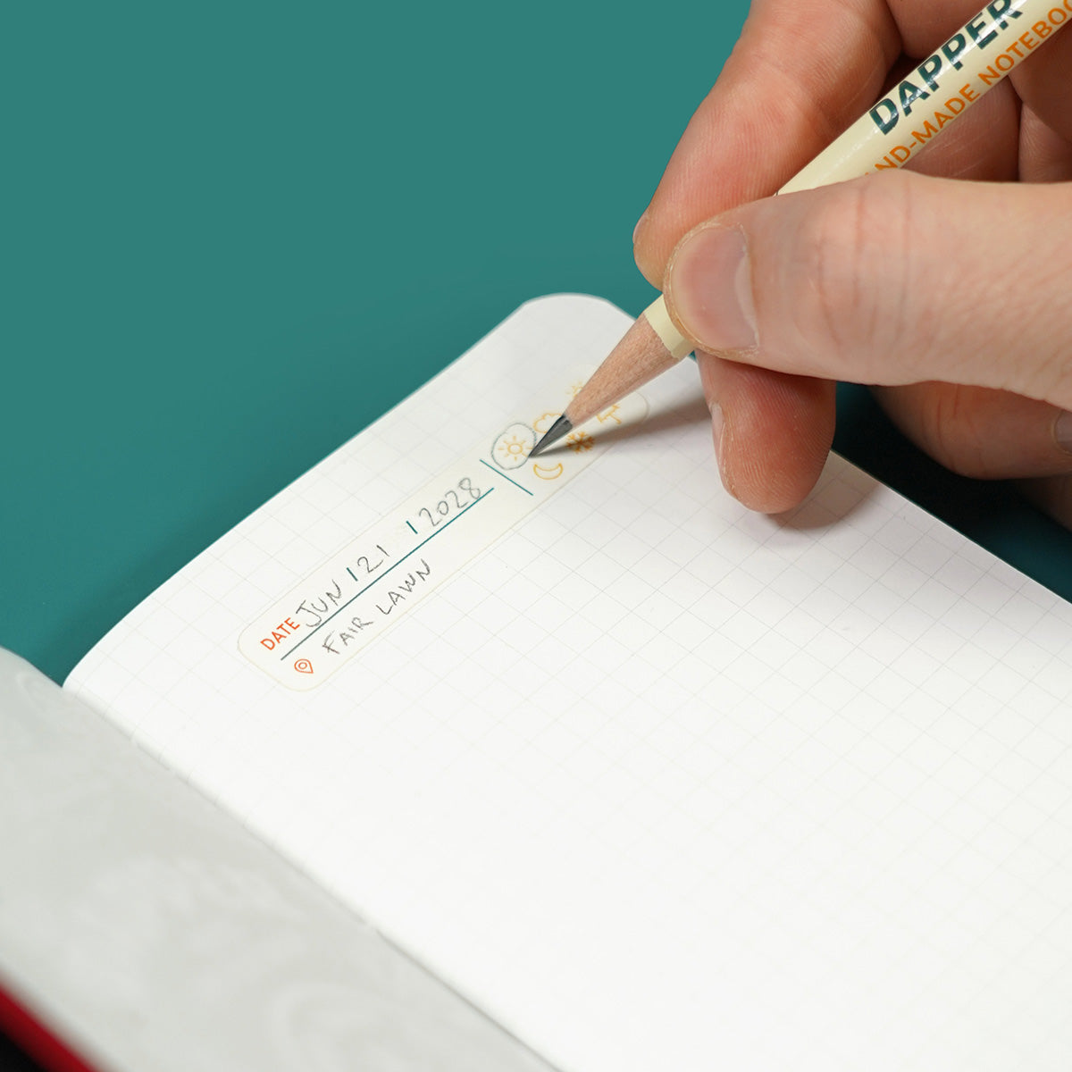 Daily Notes Journaling Sticker with Date, Location, and Weather ...