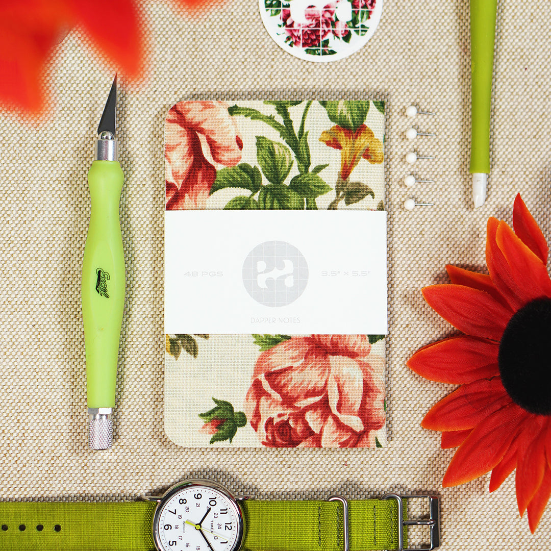 floral pocket notebook pattern