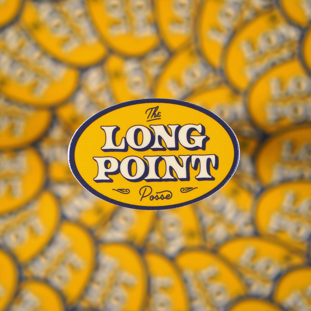The Long Point Posse oval sticker