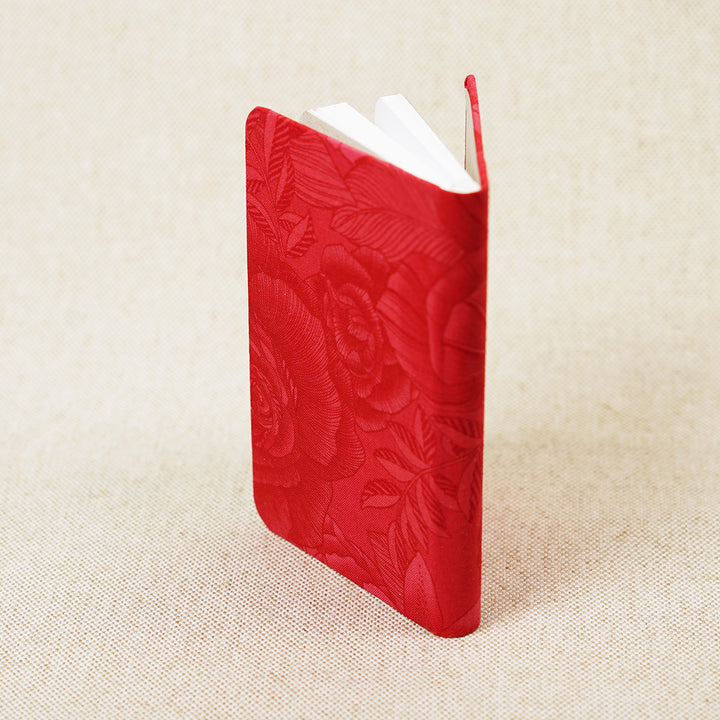 red handmade pocket journal