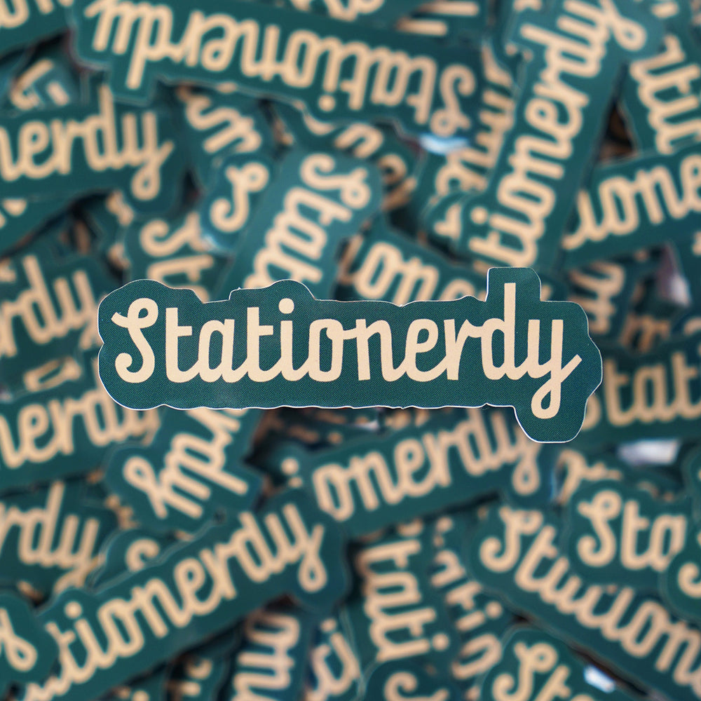 Stationerdy vinyl sticker, trademark